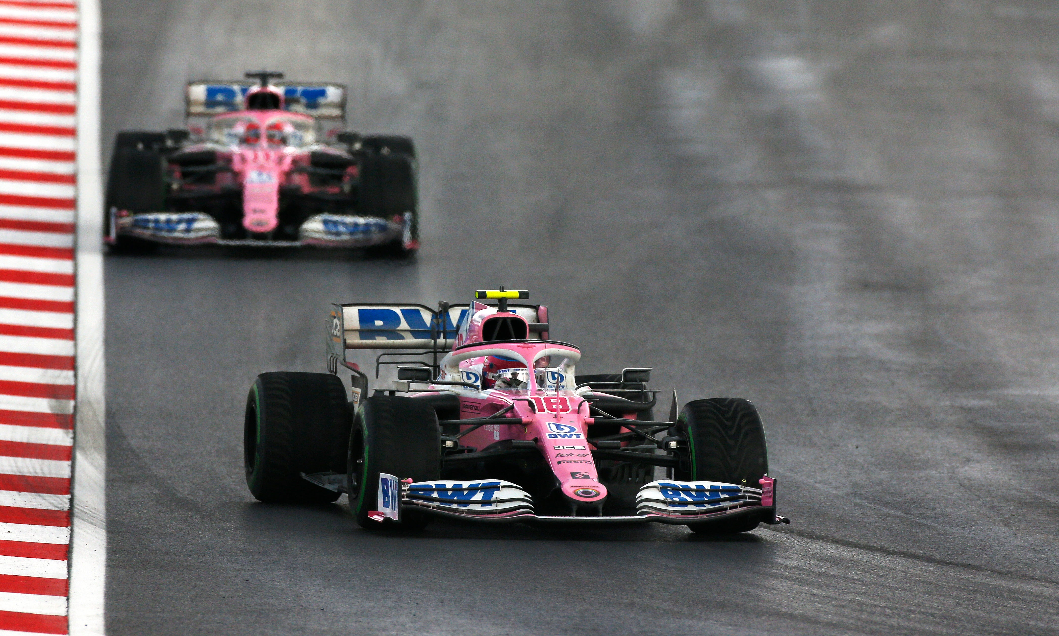 Lance Stroll drove superbly until a damaged front wing wrecked his chances of winning
