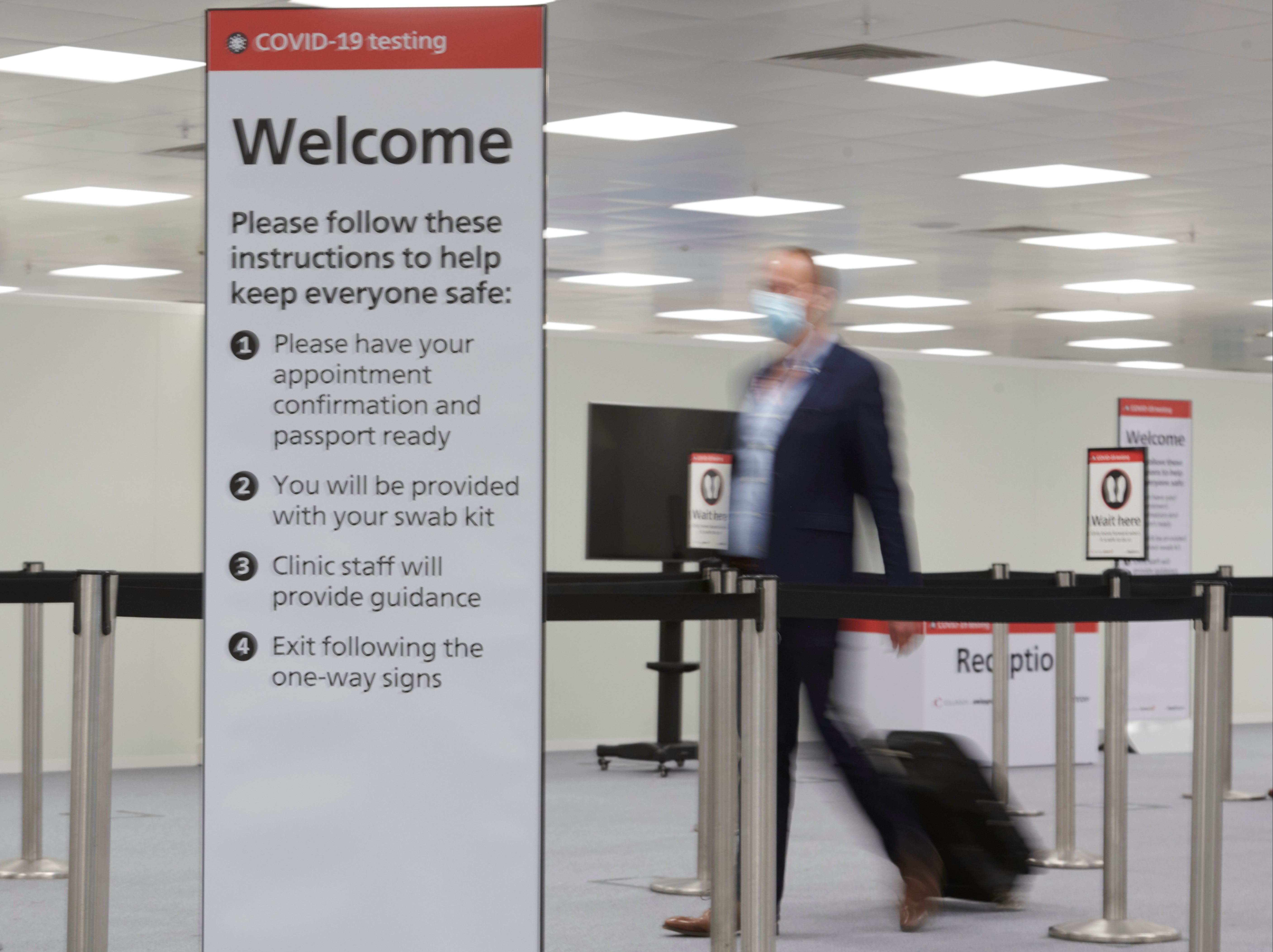 Medical check: Heathrow offers tests to departing passengers – but not of the PCR variety