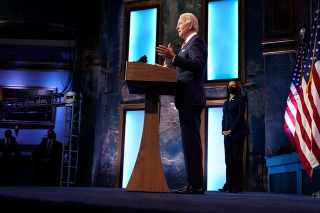 <p>President-elect Joe Biden speaks about coronavirus and the economy on Monday.</p>