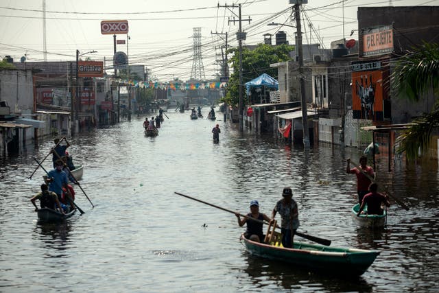 APTOPIX Mexico Floods