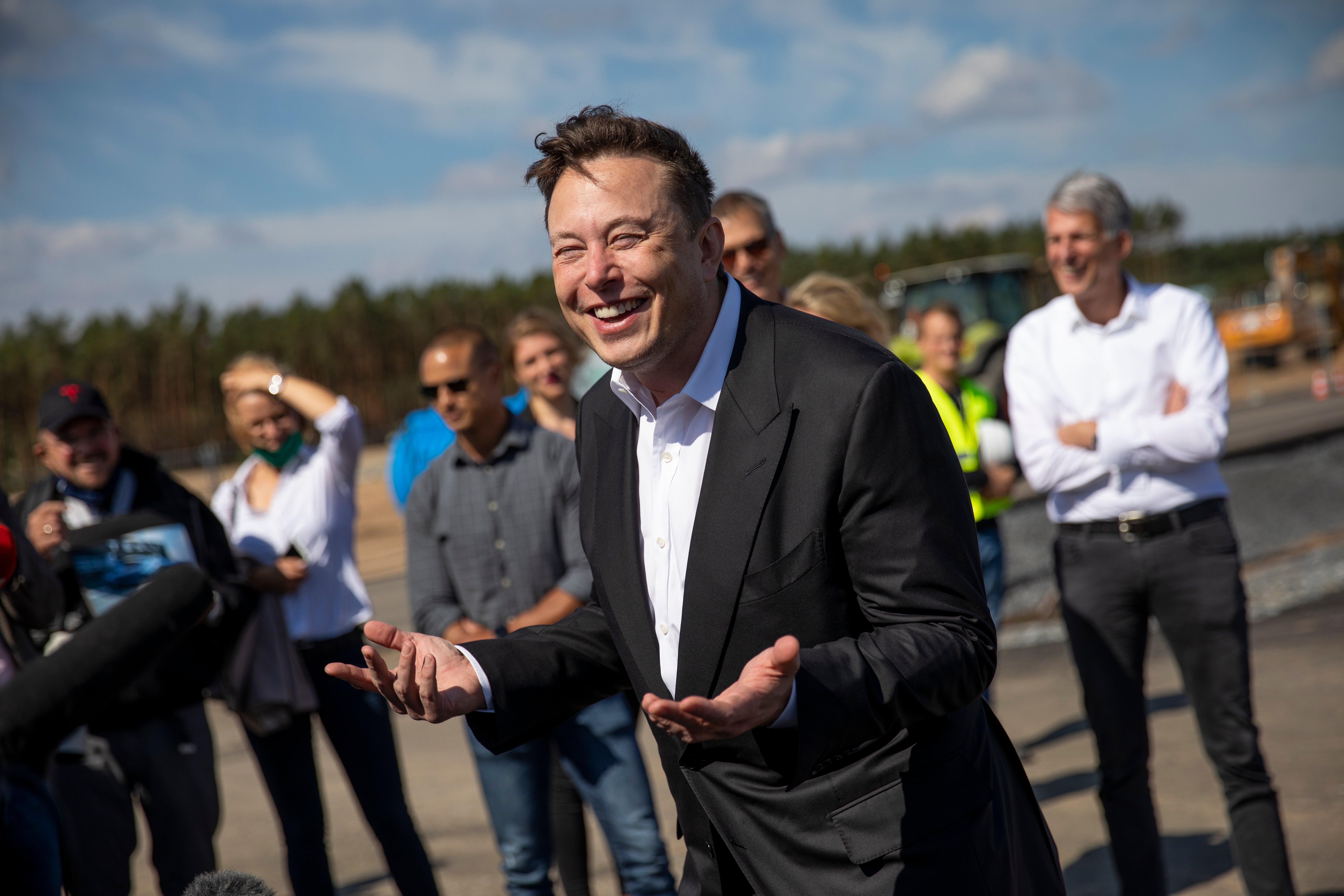 Elon Musk has become the third-richest American thanks to a recent surge in share prices