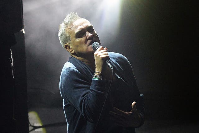 Morrissey performing in Mexico City in November, 2018