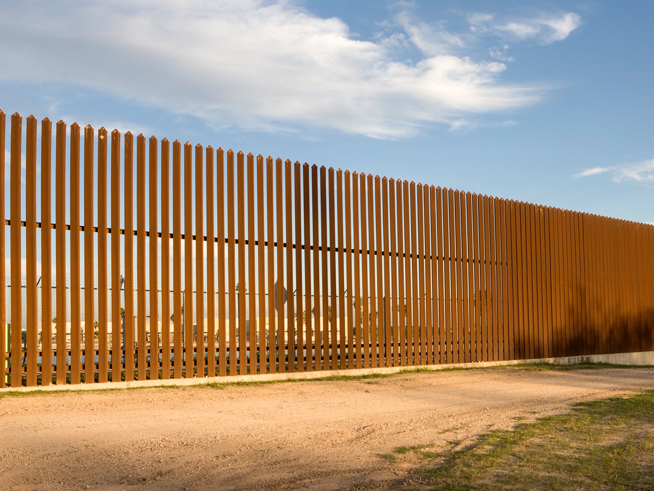 The border wall with Mexico was the starting point of the photographer’s road trip&nbsp;