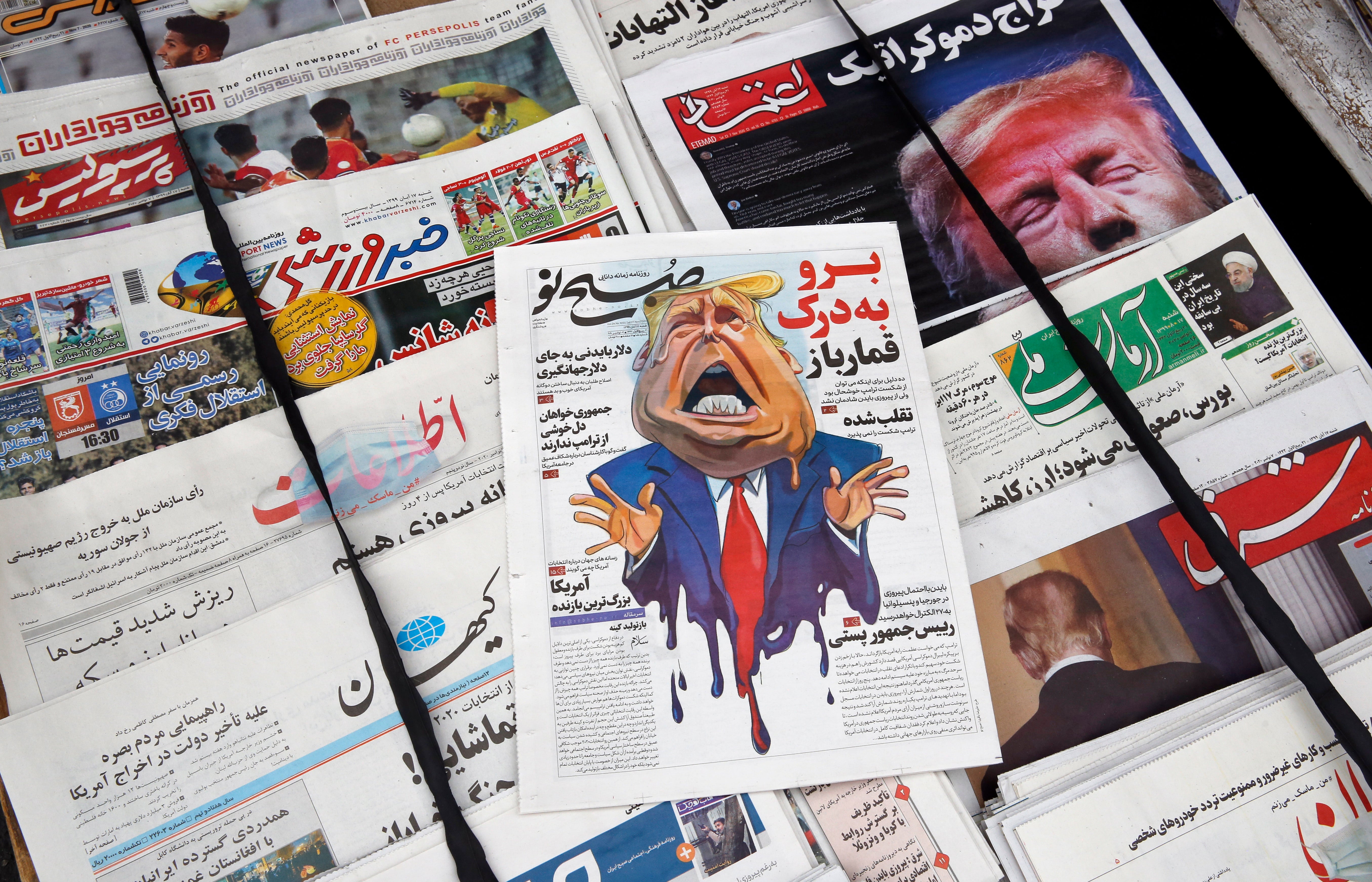 Newspapers in Iran react to Trump losing election