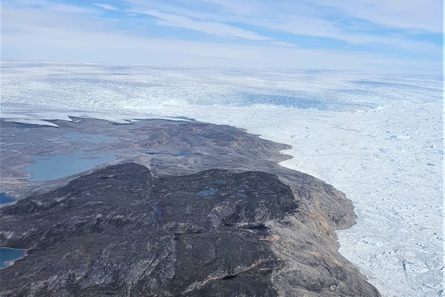 Photo of Jakobshavn Isbræ, one of Greenland’s largest glaciers