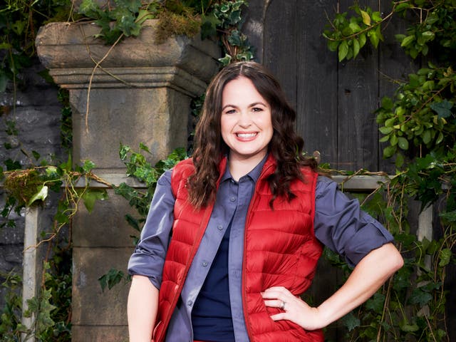 Giovanna Fletcher poses for a promo image for I’m a Celebrity... Get Me Out of Here!