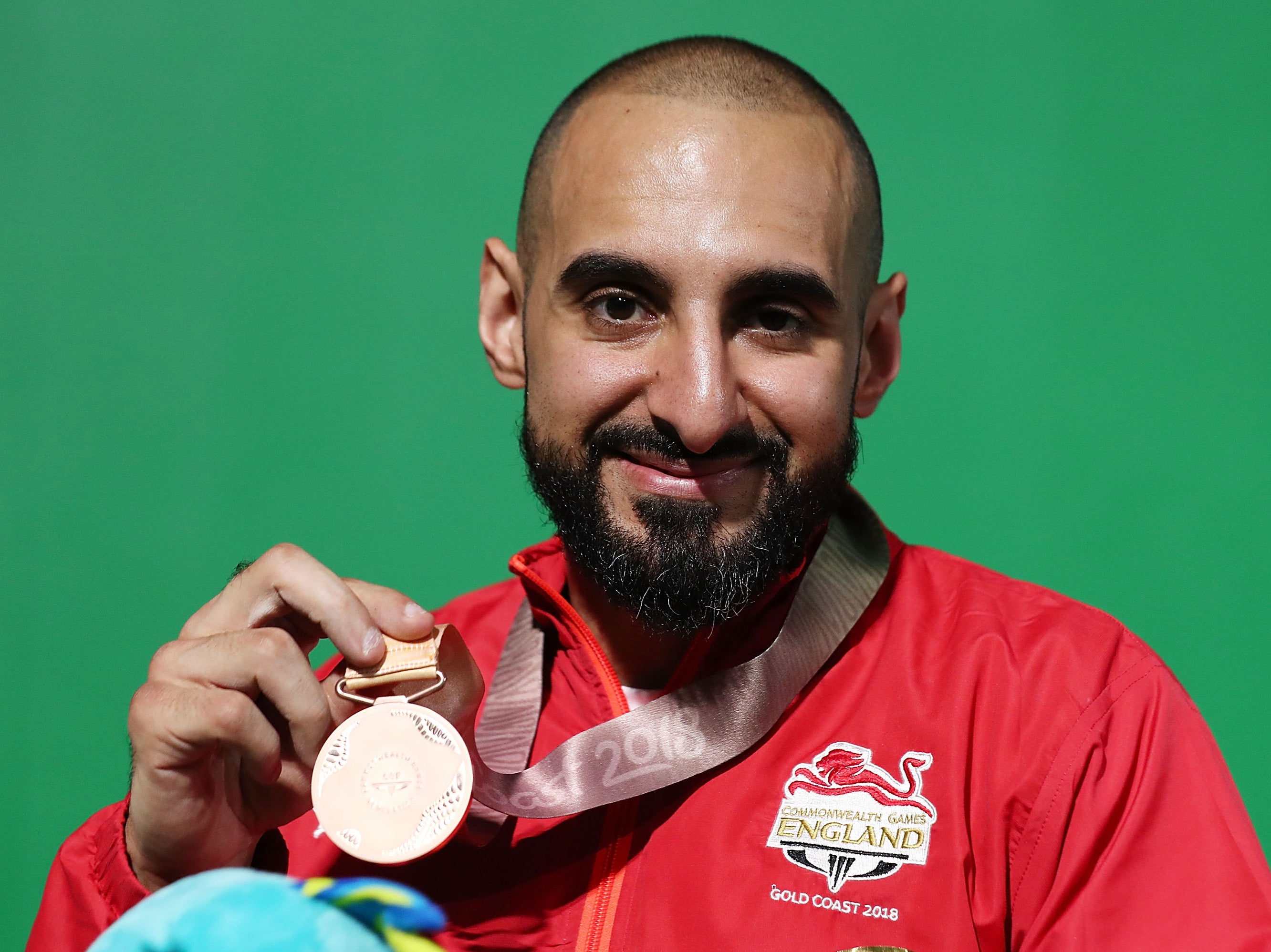 Ali Jawad poses with his 2018 Commonwealth Games bronze medal