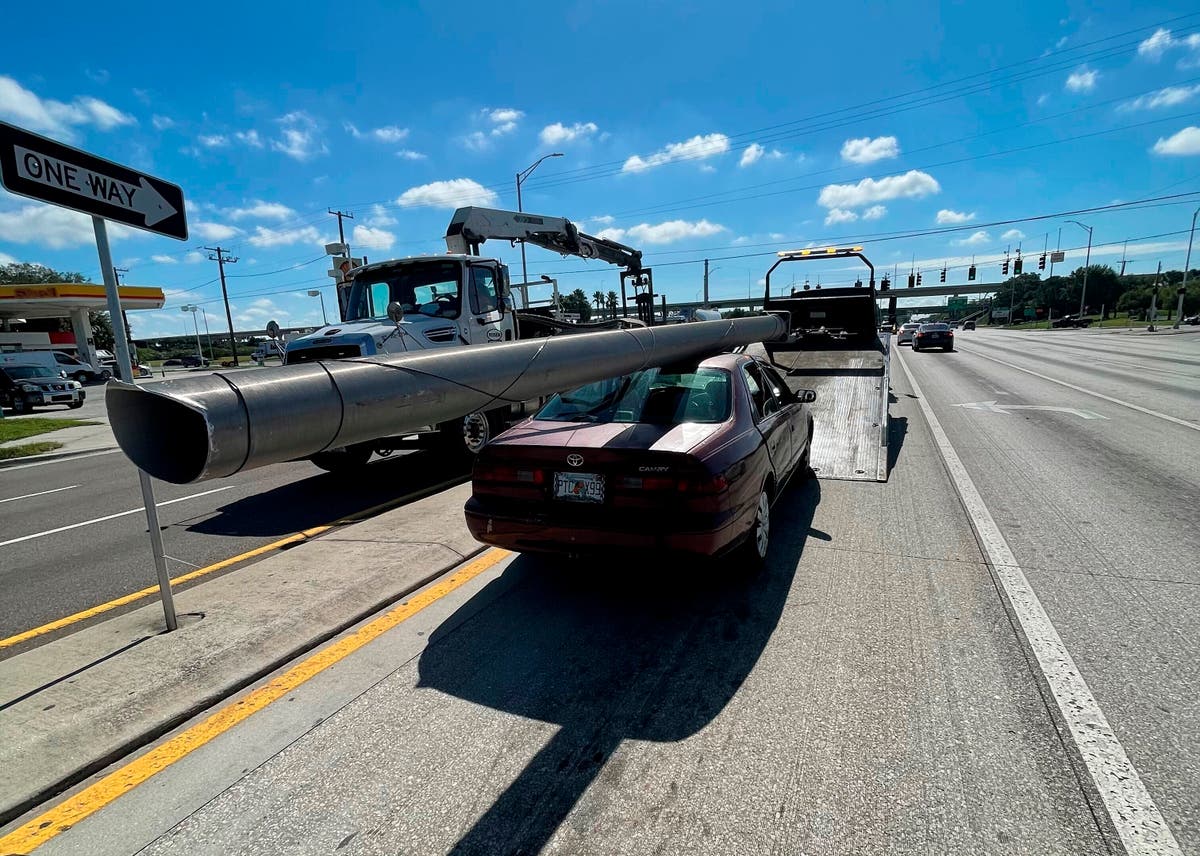 Man charged with stealing downed light pole for scrap metal