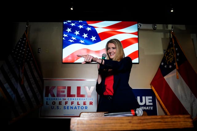 <p>Republican senator Kelly Loeffler is fighting a tough run-off in Georgia</p>