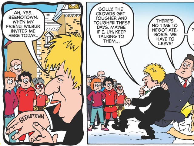 Boris Johnson parodied in the new adult-themed edition of The Beano