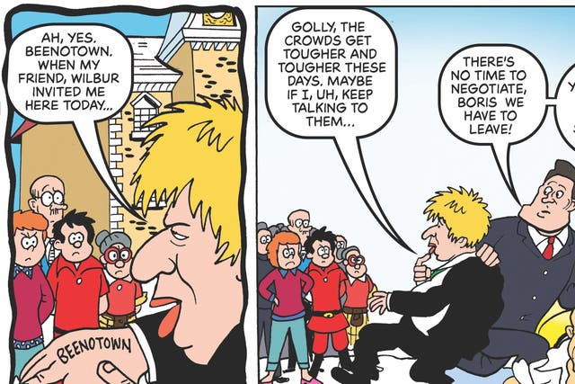 Boris Johnson parodied in the new adult-themed edition of The Beano