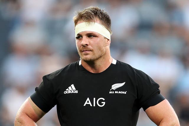 New Zealand captain Sam Cane reacts to his side’s defeat by Argentina