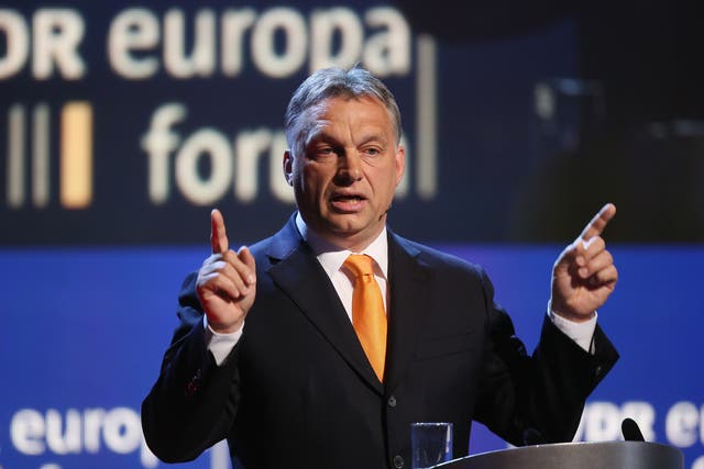 <p>Hungarian prime minister Viktor Orban</p>