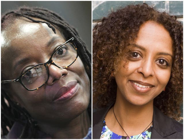 L-R: Booker Prize contenders Tsitsi Dangarembga and Maaza Mengiste