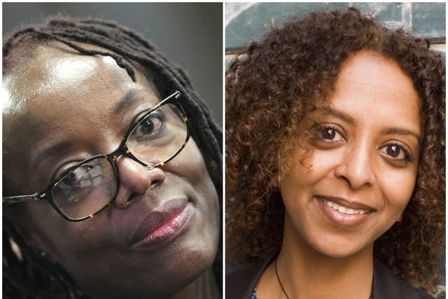 L-R: Booker Prize contenders Tsitsi Dangarembga and Maaza Mengiste