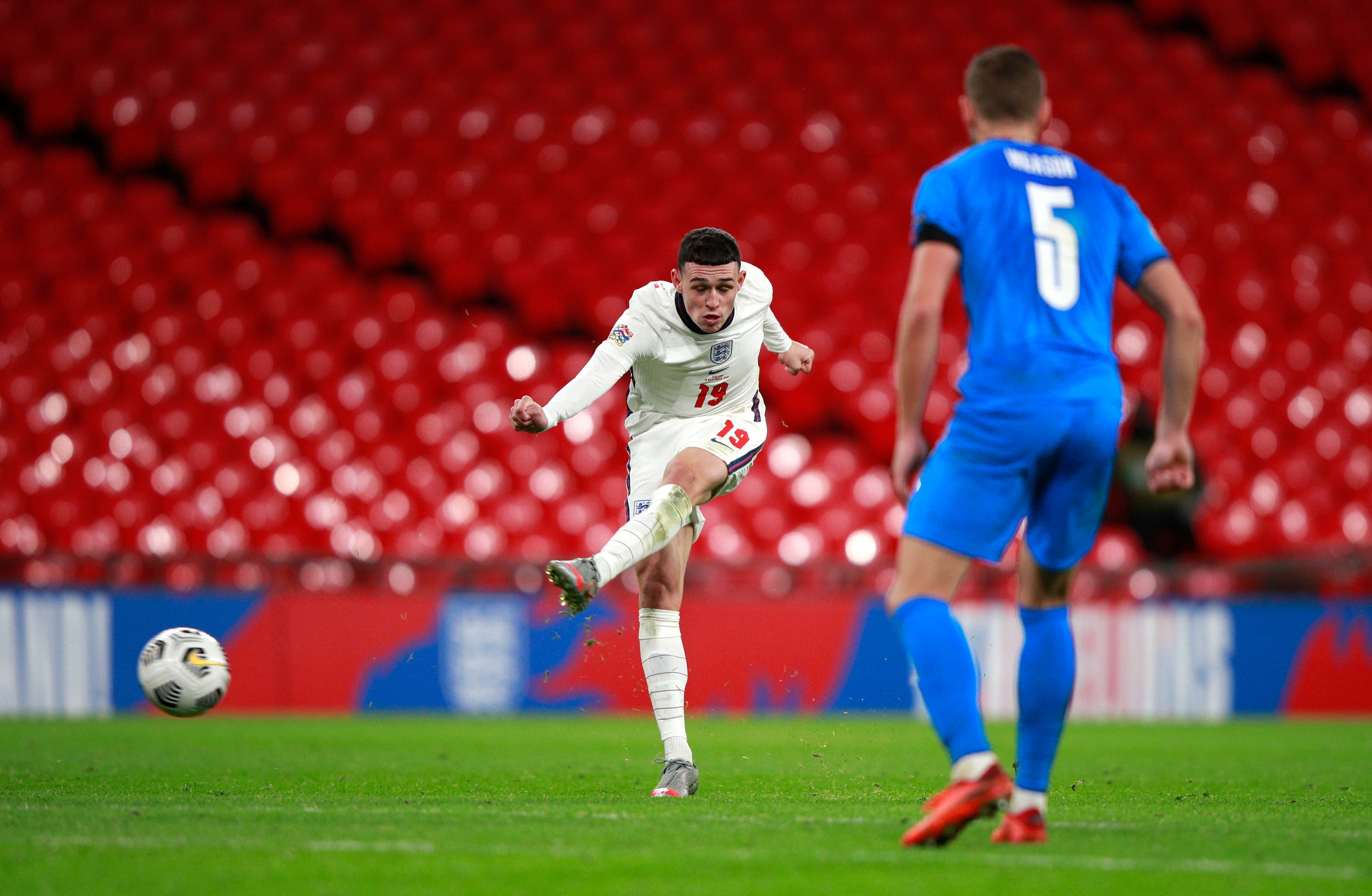 Phil Foden scores England’s fourth goal