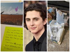 Timothee Chalamet shares photos of gifts sent by adoring fans