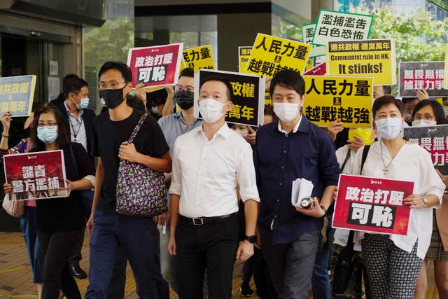 Hong Kong Former Lawmakers Arrested