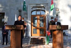 Pakistan's PM Khan in 'historic' first visit to Afghanistan