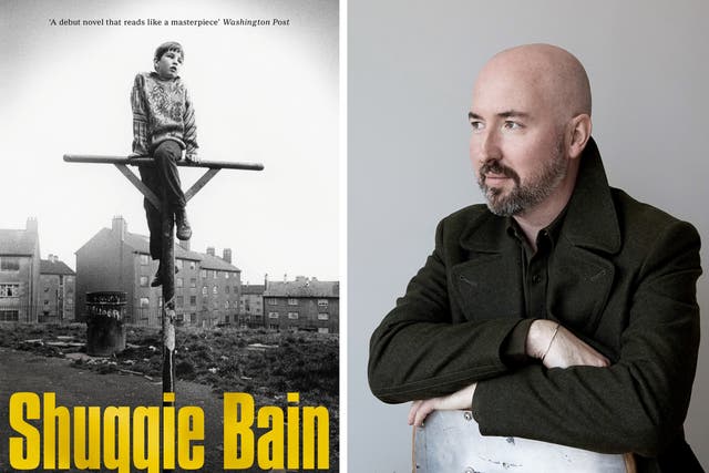 <p>Douglas Stuart and his winning novel ‘Shuggie Bain’</p>