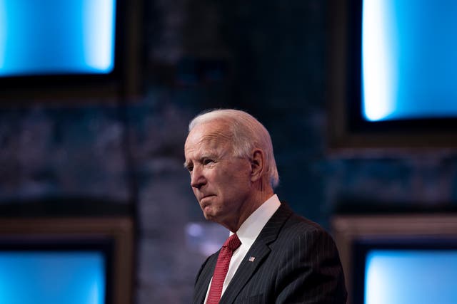 President-elect Joe Biden speaks after a meeting with governors in Wilmington, Delaware, on 19 November, 2020