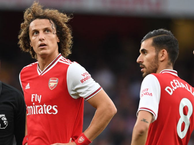 Arsenal teammates David Luiz and Dani Ceballos