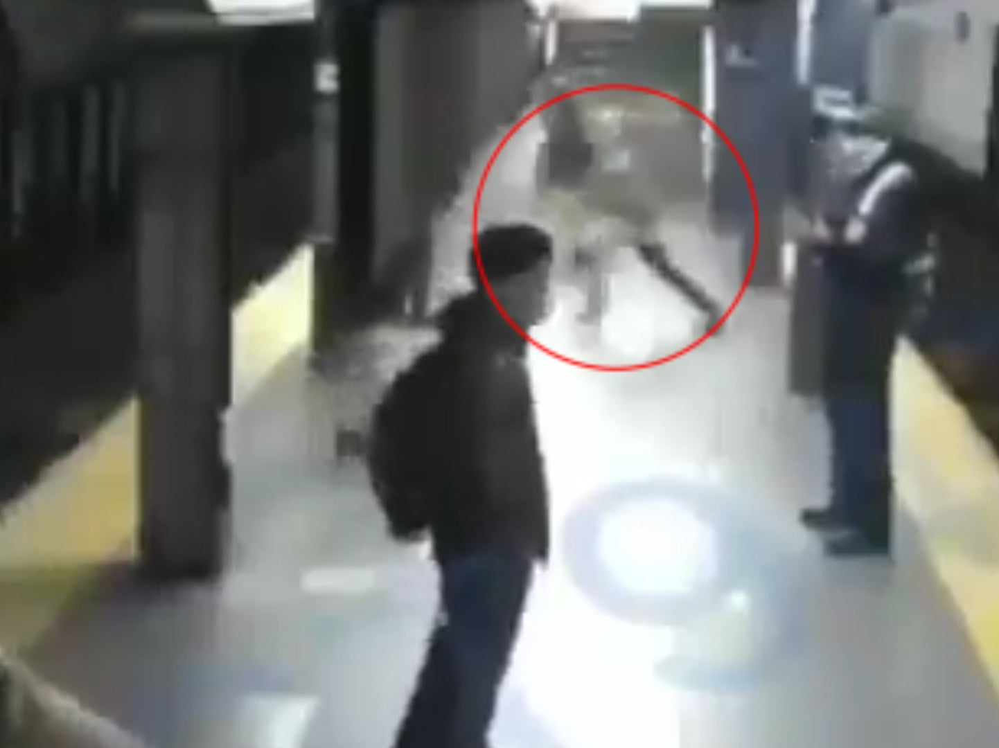 &lsquo;God&rsquo;s grace&rsquo;: Woman survives after being thrown onto tracks in front of incoming train