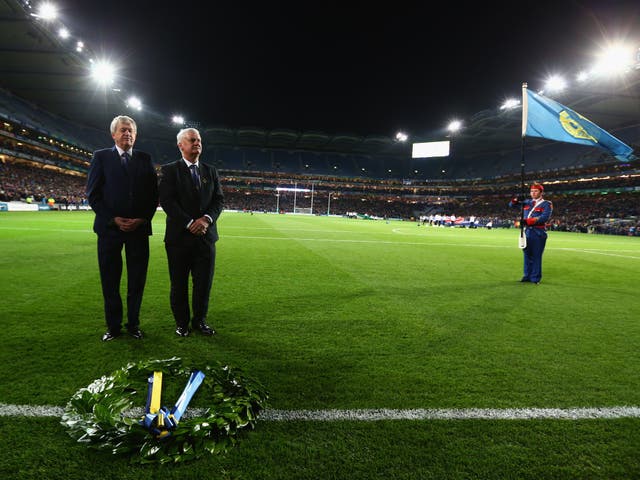 <p>The commemoration of the 95th anniversary of Bloody Sunday at Croke Park in 2015</p>