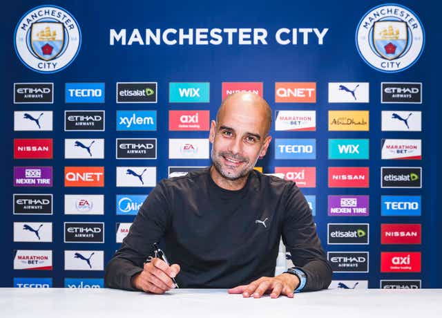 Pep Guardiola has signed a two-year contract extension