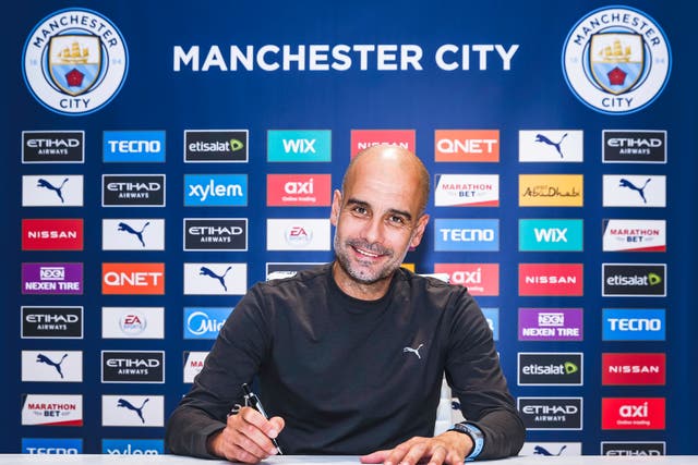 Pep Guardiola has signed a two-year contract extension