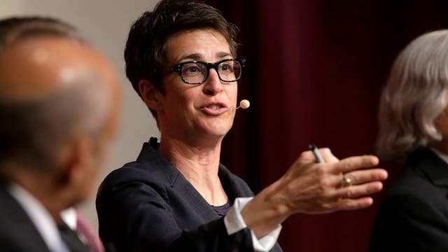 <p>Maddow returned to the air on Thursday following a two-week week absence</p>
