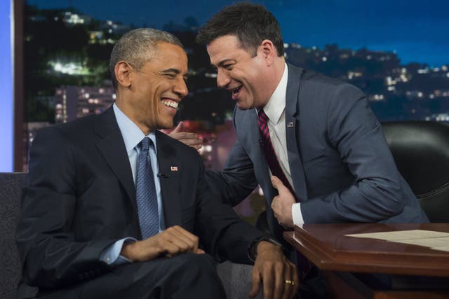 Former President Barack Obama visits ‘Jimmy Kimmel Live!’ in 2015
