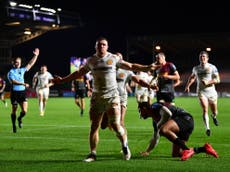 Simmonds hat-trick sends reminder to Jones as Exeter make flying start