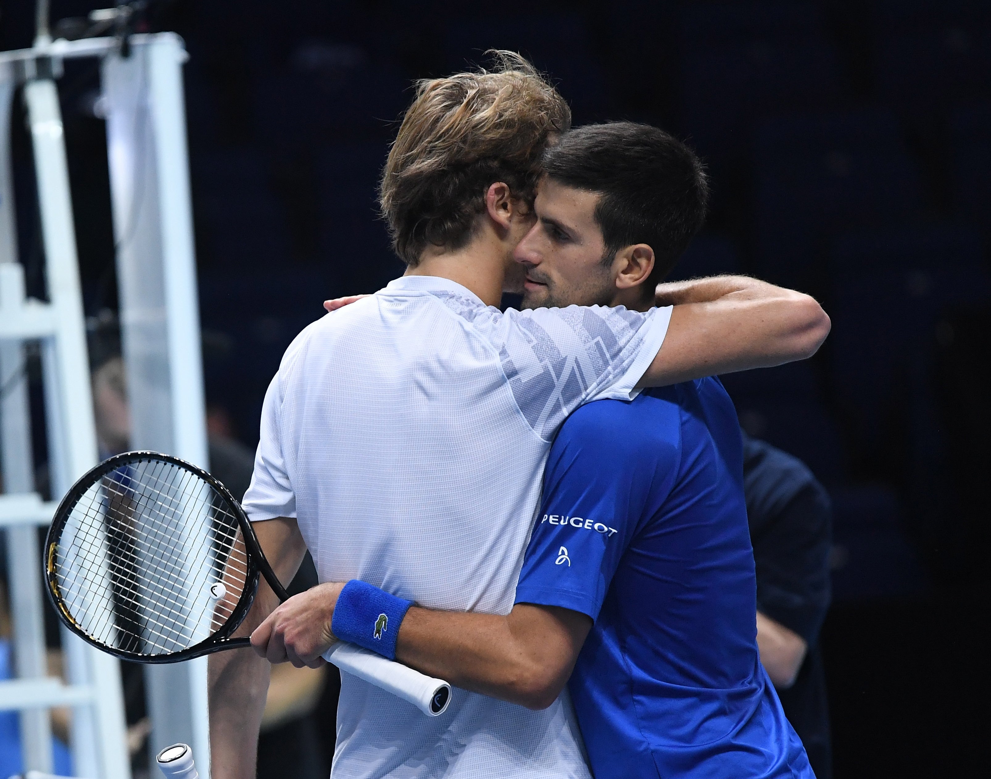 Novak Djokovic has shown his support for Alexander Zverev over allegations against him of domestic abuse