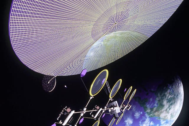 <p>Artist’s impression of a solar disc in space</p>