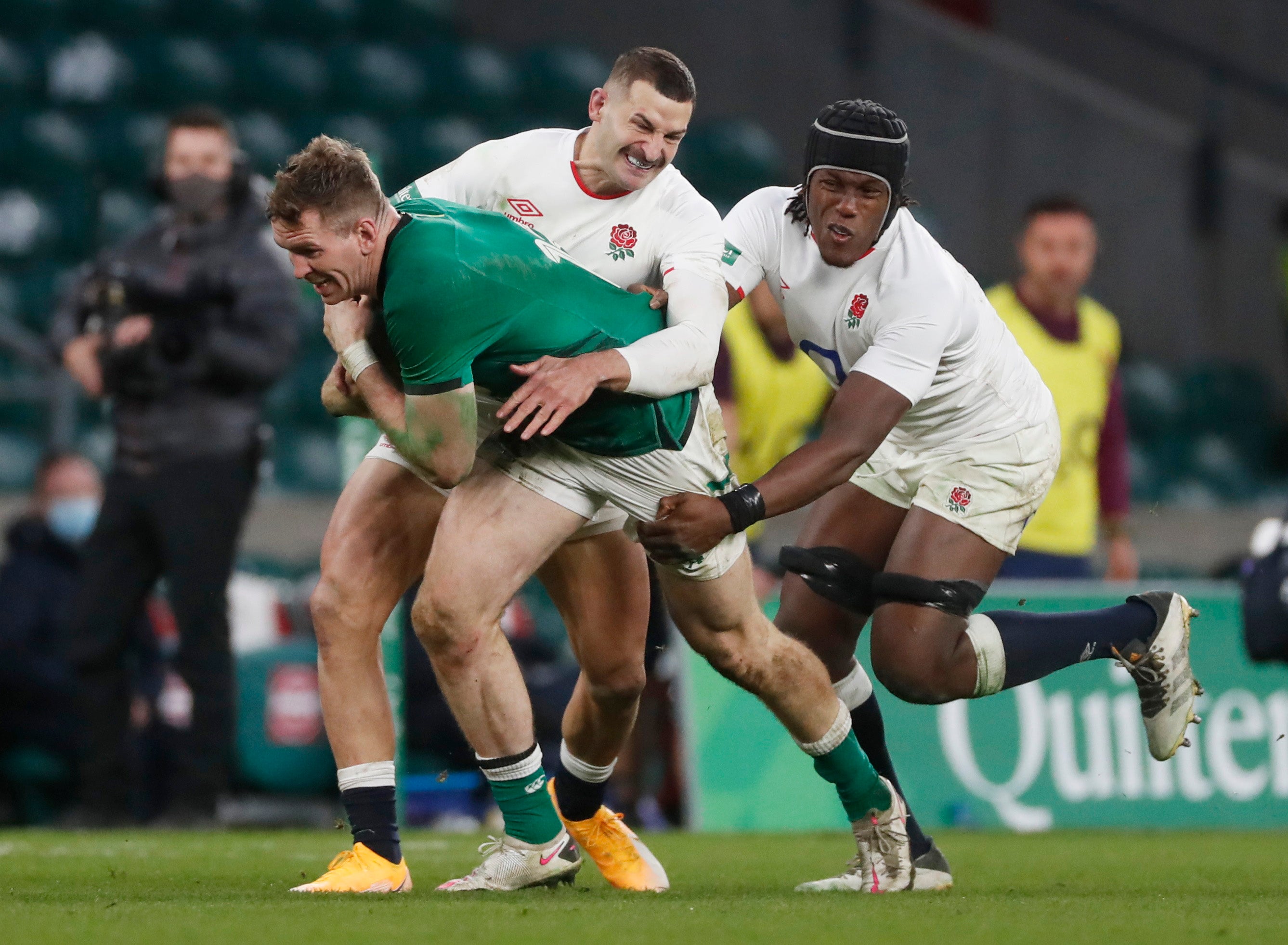 Maro Itoje topped the tackle charts with a monumental 24 challenges