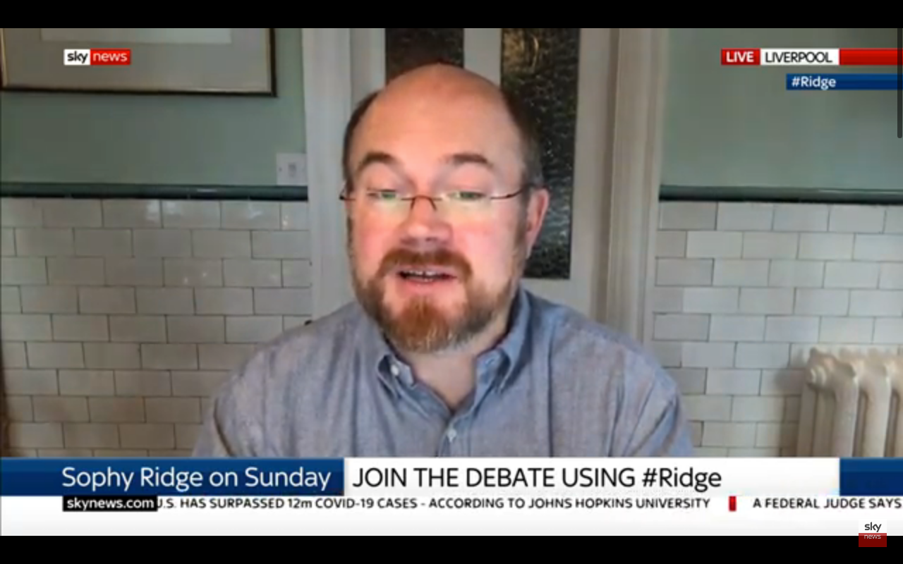 Professor Calum Semple speaking on Sky News this morning.