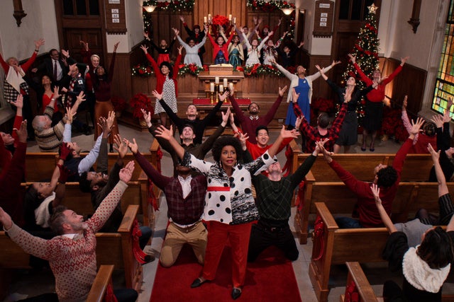 Dolly Parton’s Christmas on the Square review: An absurd barrage of