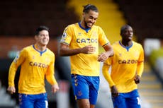 Calvert-Lewin double sees Everton survive late Fulham fightback