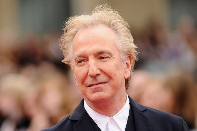 <p>Alan Rickman attends the world premiere of Harry Potter and The Deathly Hallows - Part 2</p>