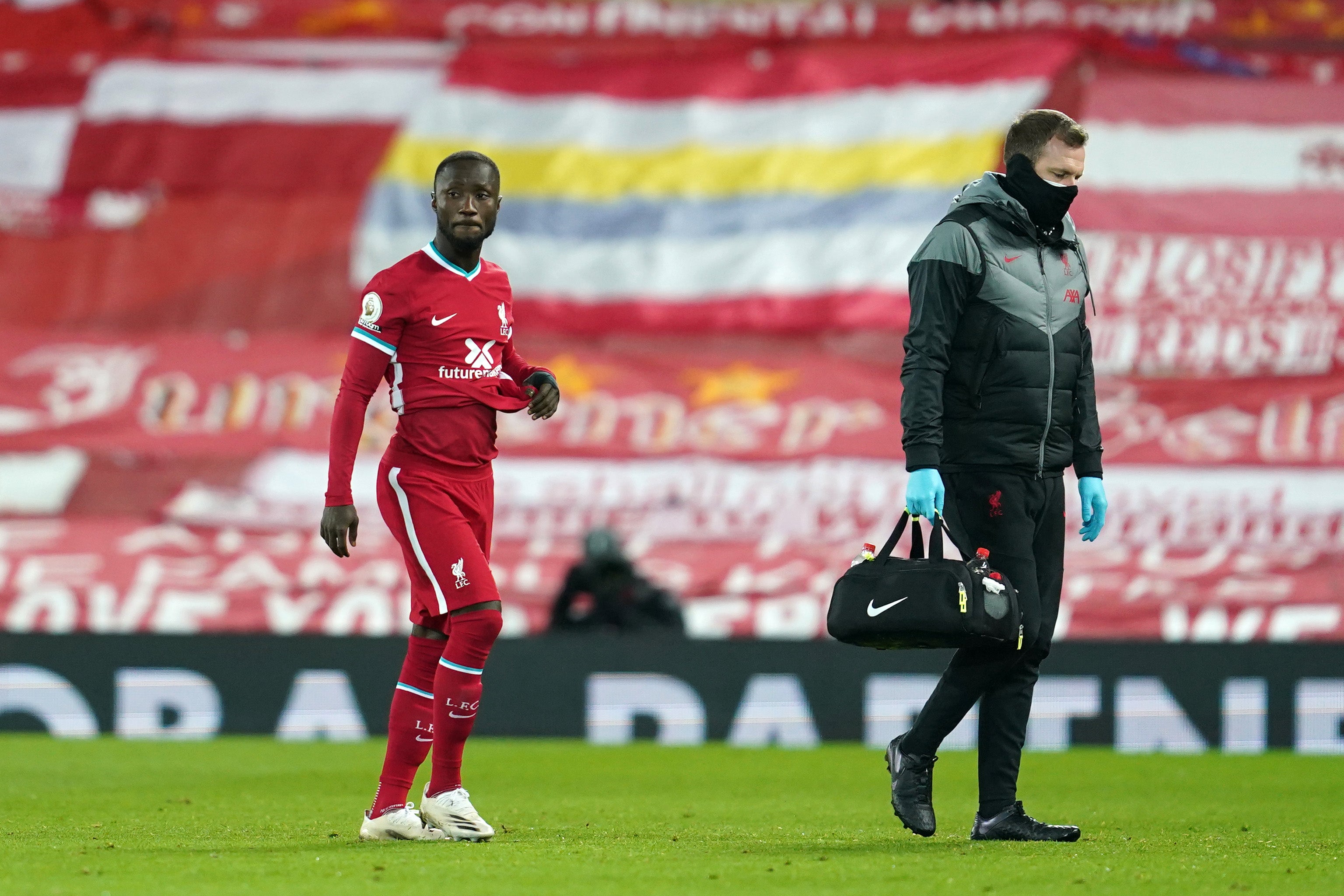 Klopp saw Naby Keita limp off with injury during the win over Leicester