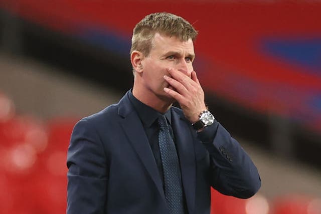 Stephen Kenny gestures on the touchline