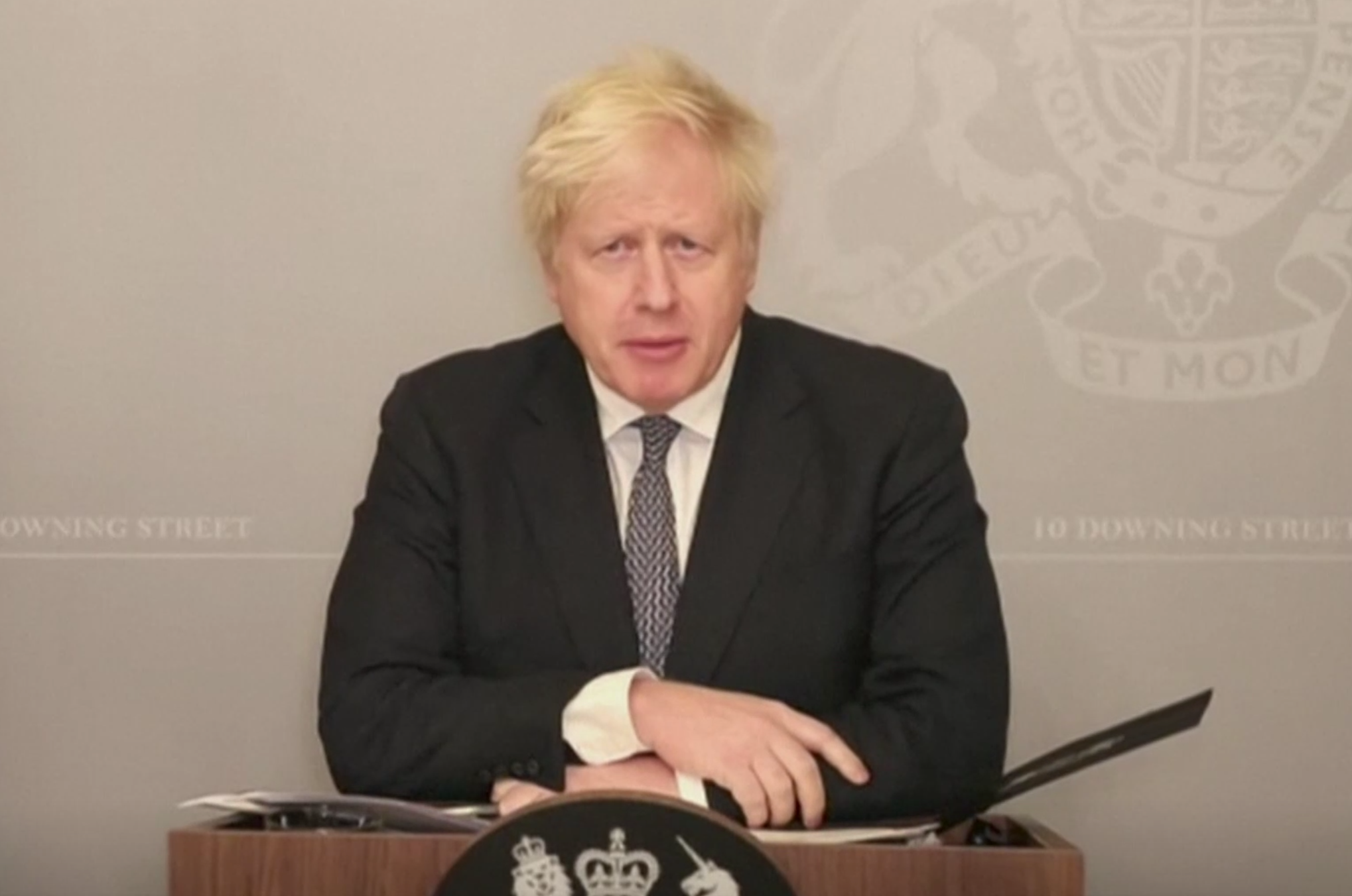 Boris Johnson looked too cheerful to be demanding further sacrifice