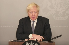 Boris Johnson looked too cheerful to be demanding further sacrifice