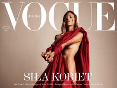 Vogue Poland praised for pro-choice cover in wake of abortion ban