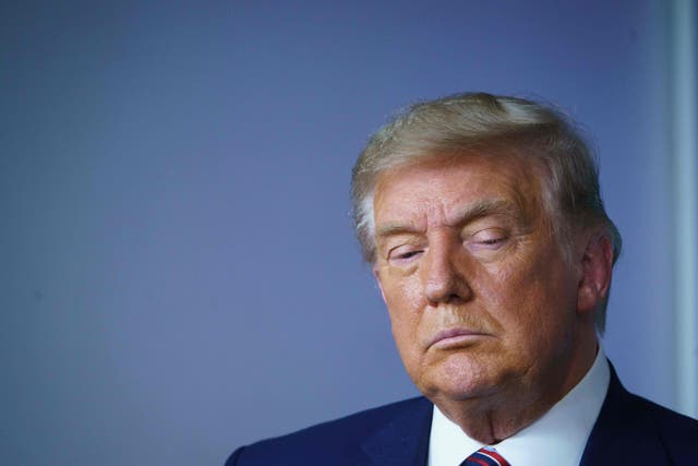 <p>Donald Trump began the start of the end of his term on Monday night, opening the door to Joe Biden’s transition to replace him</p>