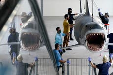 Bruce, the last ‘Jaws’ shark, docks at the Academy Museum