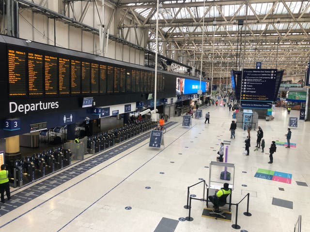 Missing persons: Waterloo station, normally the busiest transport terminal in Europe