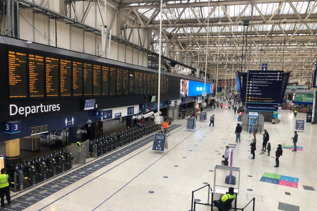 Missing persons: Waterloo station, normally the busiest transport terminal in Europe
