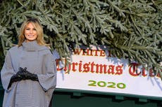 Melania welcomes tree after ‘who gives a f***’  Christmas comments